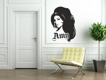 Samolepka na stěny- Amy Winehouse
