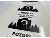 Samolepka - Střeženo fotopastmi
