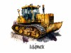Samolepky na zeď - Buldozer