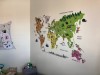 Nálepky na zeď - Mapa světa