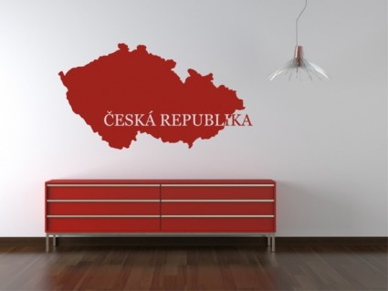 Dekorace na stěny - Mapa Česká republika