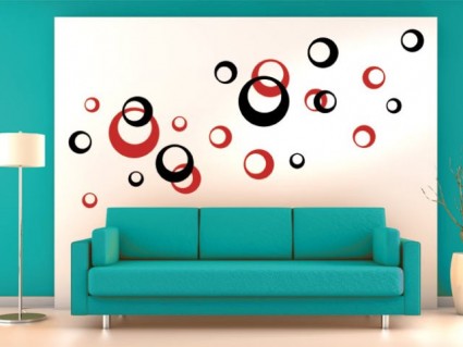 Dekorace na zeď - Obří bubliny