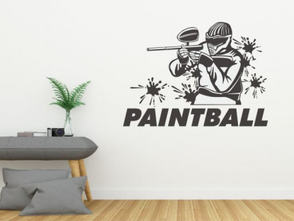 Samolepky na zeď - Paintball