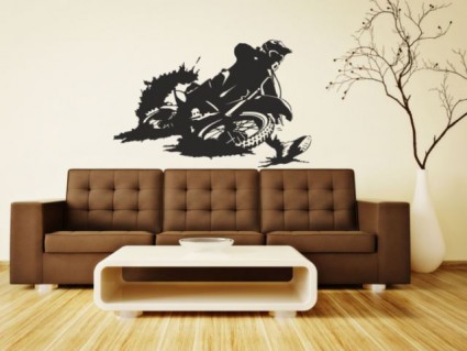 Samolepicí dekorace - Motocross motorka
