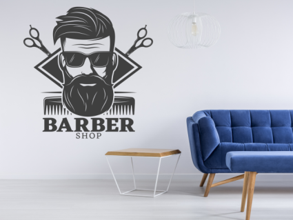 Samolepky na zeď - Barbershop