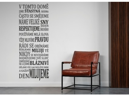 Nápisy - Citát Domov