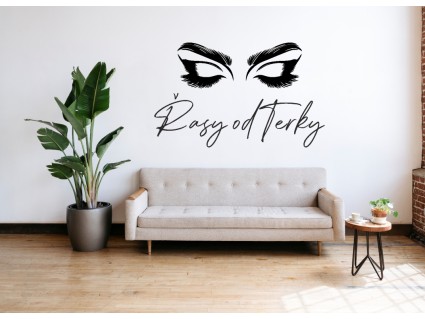 Samolepky na zeď - Řasy