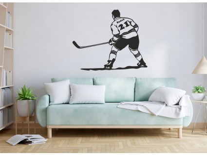 Samolepky na zeď - Hráč hokeje