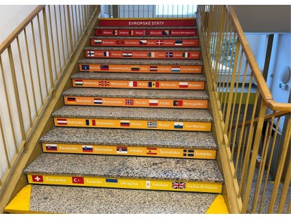 Samolepky na schody - Evropské státy
