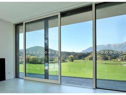 Samolepka označení skleněné výplně - Kroužky