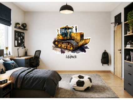 Samolepky na zeď - Buldozer