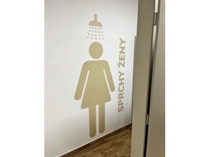 Samolepky na zeď - Sprchy ženy