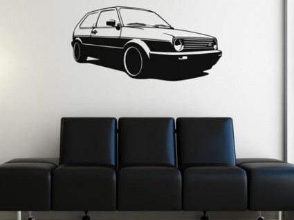 Samolepky na zeď - Volkswagen Golf GTI