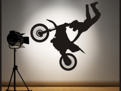 Samolepky na zeď - Motocross