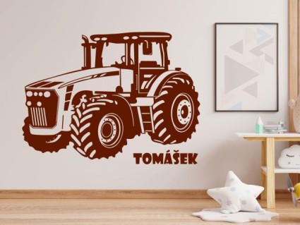 Samolepky na zeď pro děti - Traktor