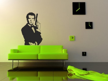 Samolepky na stěny - James Bond