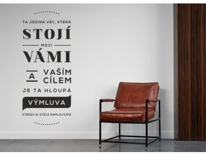 Samolepka citát - Ta jediná věc