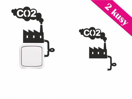 Samolepky na vypínač - CO2