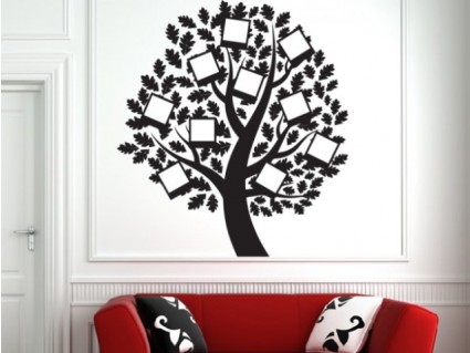 Samolepicí dekorace - Fotorámeček listnatý strom
