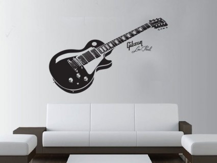 Nálepky na zeď - Kytara Gibson Les Paul