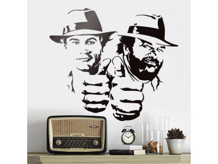 Samolepky na stěnu - Bud Spencer a Terence Hill